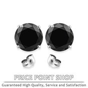 Fancy Black Diamond Stud Earrings for men & women at PricePointShop