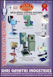 presision types of tapping & drilling machines