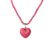Turquoise Necklace with Heart Shape Pendant Is Sold at US$ 3.69