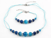 Simple Style Round Blue Agate Set Is US$ 3.67