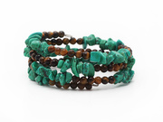 Turquoise Chips and Tiger Eye Bracelet is US$4.29