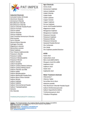 WATER TREATMENT CHEMICALS & SWIMMING POOL CHEMICALS IN VADODARA.