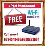 Airtel WiFi Broadband with Free Landline & Free Router (Ahmedabad)