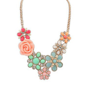 Beora Gold Plated Rose Fashion Necklace