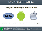 Live Project Training in PHP,  Android and iPhone (Ahmedabad)