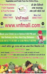 Get  Fresh Vegetable and Fruit in Free Home Delivery in Surat VNF Mall