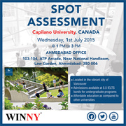 FREE Spot Assessment by the Representative of the Capilano University