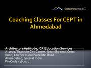 Coaching Classes For CEPT  in Ahmedabad