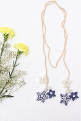 NeckPiece For Womens - Buy Blue Spring Blooming NeckPiece Online 