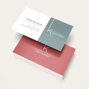 design two sided business card and stationary