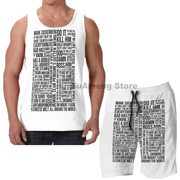 Summer Casual funny print men and women Tank Tops
