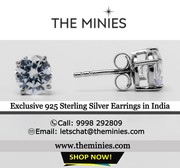 Exclusive 925 Sterling Silver Earrings in India - The Minies