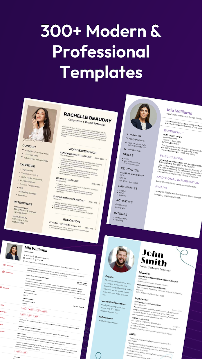 Resume Builder CV Maker App