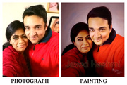 Make Your Loving Husband or Wife Face Smiley by Gifting Portrait Art