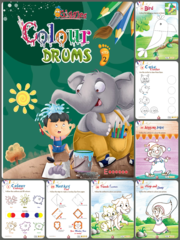 Colour Drums – Kid’s Colouring Book for Class LKG